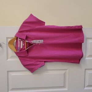 NWT Pebble Beach pink Shirt Size L